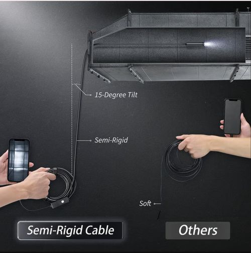 🔎 Plug-and-Play Endoscope Camera – Compatible with Android & iPhone & ipad for Direct Connection