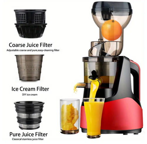 1pc Slow Juicer with US Plug, Cold Press Juicer for Fruits and Vegetables