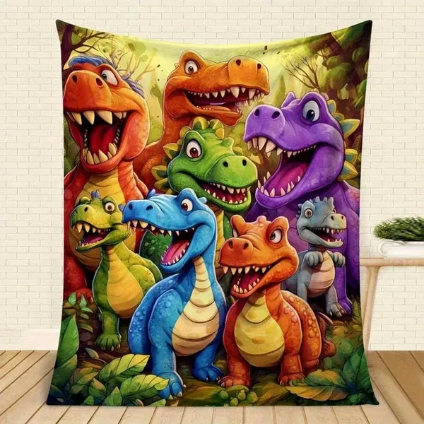 ❤️ DinosaurBlanket: Soft And Cozy Kids Throw Dinosaur Blanket❤️