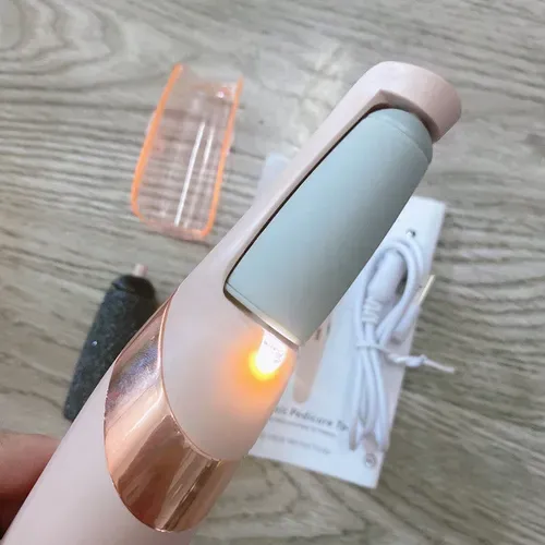 Rechargeable Pedicure Machine pink Electric Foot Callus Remover