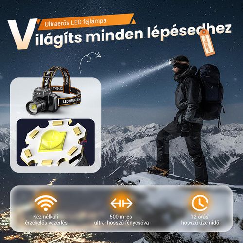 🔥 Powerful, extremely long-lasting headlamp🔦