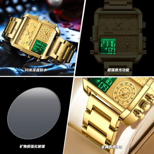 Multifunctional Quartz Watch With Oversized Dial