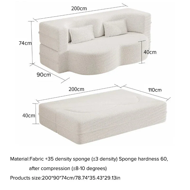 Compression Modular Space-Saving Sofa Bed