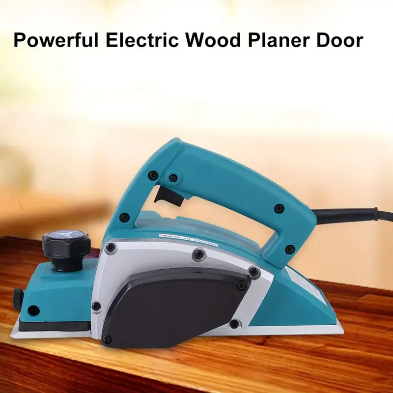 1pc Electric Wood Planer, 1300W Handheld Power Tool with 13000-16000RPM, 220V , Aluminum Copper Wire Design, Smooth Flat Self-Locking, Labor-Saving for Home Furniture DIY and Carpenters, Power Tools Woodworking