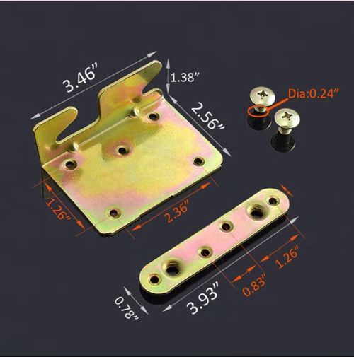 Iron color zinc plated Furniture Connection Hinge