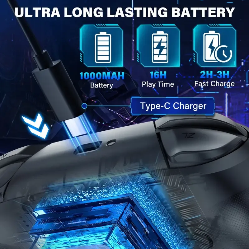 RBG Wireless Switch Controller for Nintendo Switch  Lite  OLED-Switch Pro Controller iPhone Android Game Stick,Programmable Game Joysticks for Nintendo Switch