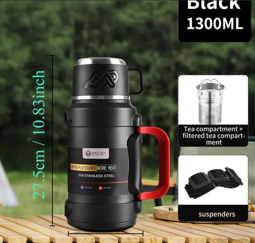 Large Capacity Insulated Travel Flask(316 Stainless Steel)