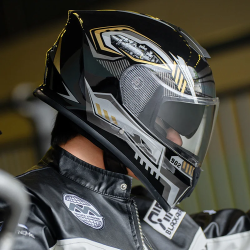 Retro Motorcycle Helmet - Durable ABS, Wipe Clean, Perfect for Outdoor Riding & Racing