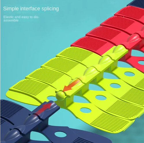 Rechargeable Anti-gravity Assembled Track Car LED Light-Up Race Car Flexible Changeable Magic Race Car Track Set Gift for Kids