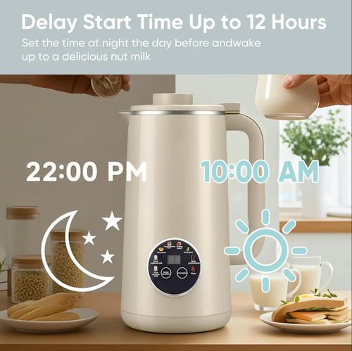 27oz Nut Milk Maker Machine with 12 Steel Blades