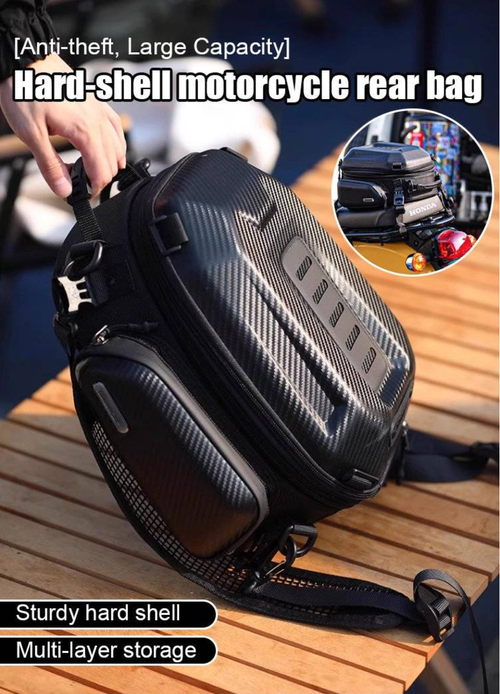 Anti-theft large capacityMotorcycle hard shell rear tail bag