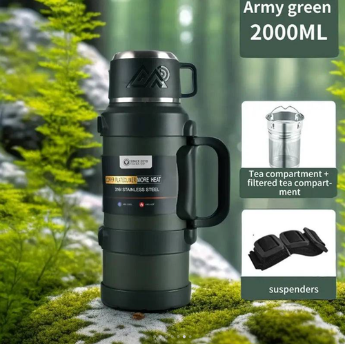 Large Capacity Insulated Travel Flask(316 Stainless Steel)