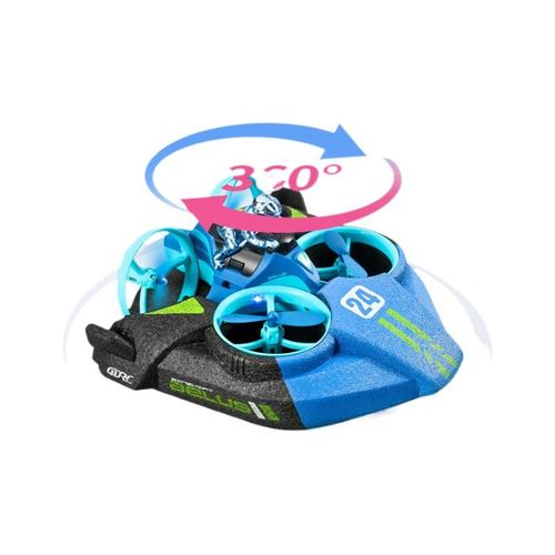 EPP Foam 3 in 1 Mini Rc Hovercraft Boat Toy Sea Land Air Remote Control Altitude Hold Quadcopter Drone Race Drift Car with Light