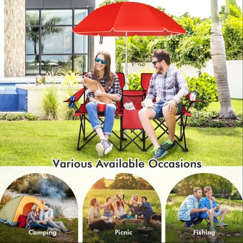 Double Portable Picnic Chairs