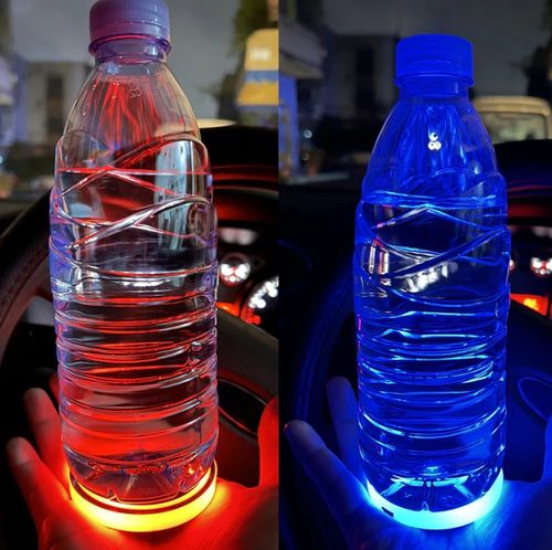 Car 7 Color Changing Waterproof Cup Pad（2pcs）