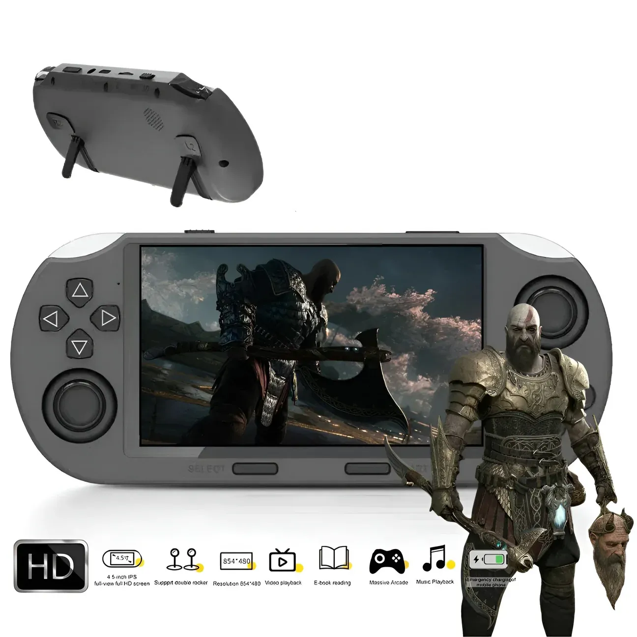 ❤️Ultimate Handheld Retro Console For Classic Games（SF3000HD Black Transparent 64G）❤️