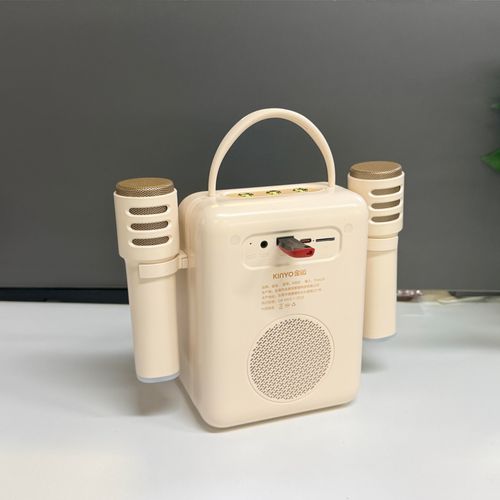 Kinglucky K800 Lyrics Karaoke Speaker Built-in 2 RGB Microphone Touch Screen RMS 20W Stereo Wireless Speaker for Singing Dance