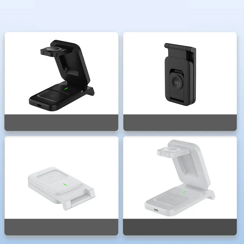⚡🧲 3-in-1 Foldable Magnetic Wireless Charger 🔋📱
