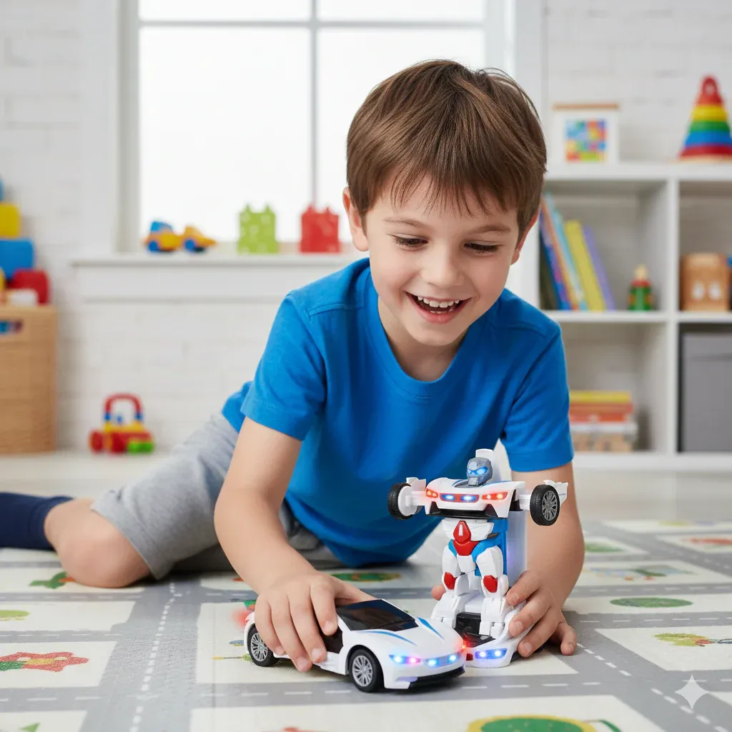 High-Performance Car-To-Robot 2-In-1 Transformer Car Case（Includes 6 rechargeable batteries + char）ger + screwdriver❤️