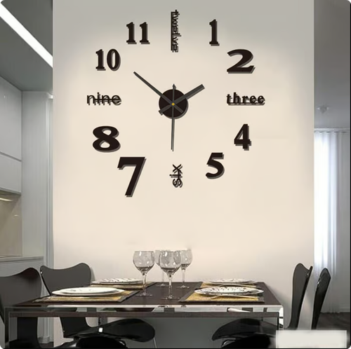 3D dimensional clock