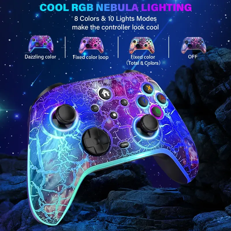 RBG Wireless Switch Controller for Nintendo Switch  Lite  OLED-Switch Pro Controller iPhone Android Game Stick,Programmable Game Joysticks for Nintendo Switch