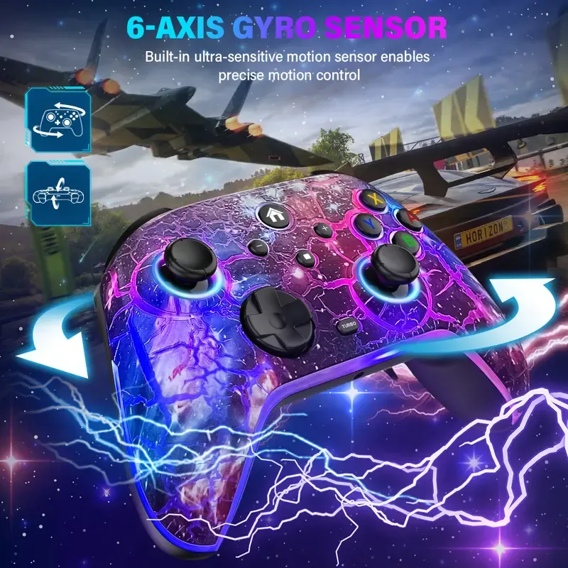 RBG Wireless Switch Controller for Nintendo Switch  Lite  OLED-Switch Pro Controller iPhone Android Game Stick,Programmable Game Joysticks for Nintendo Switch