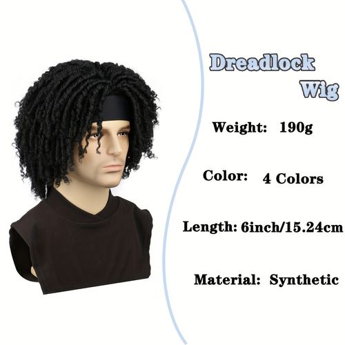 Dreadlocks synthetic wigs hair wigs men's full head wig
