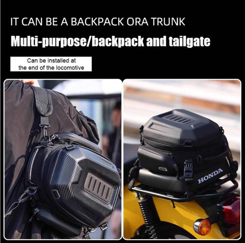 Anti-theft large capacityMotorcycle hard shell rear tail bag