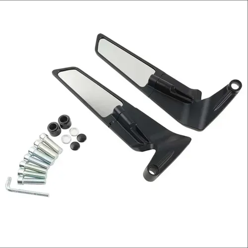 1 Pair Rotatable Adjustable Motorcycle Rearview Mirrors