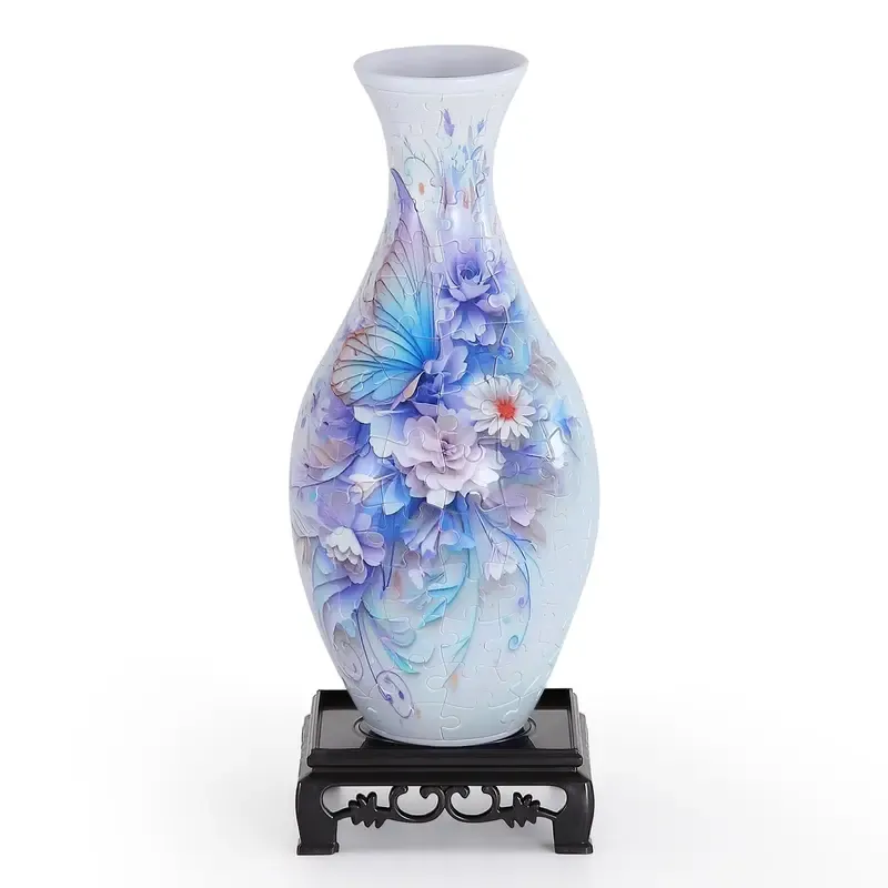 wowsome 3D Puzzle Vase for Adults, Jigsaw Puzzle Vase for Flower, Art Puzzles Gift for Women House Flowers Arrangements and Home Decoration, Mother s Day Gift