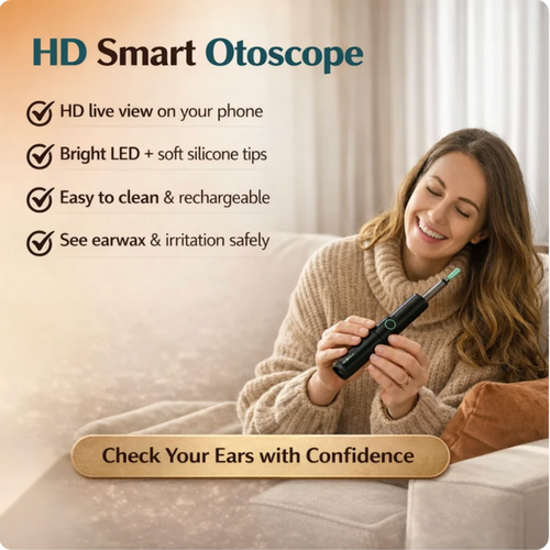 Wireless cleaning endoscope for high-definition ear cleaning（Black - Premium Edition + 9-Piece Set ）