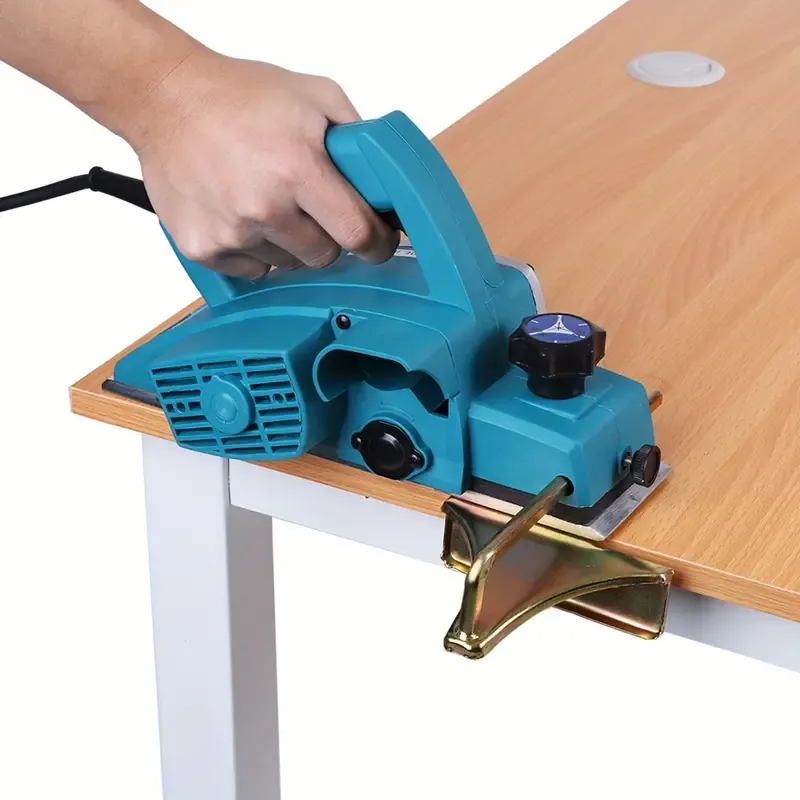 1pc Electric Wood Planer, 1300W Handheld Power Tool with 13000-16000RPM, 220V , Aluminum Copper Wire Design, Smooth Flat Self-Locking, Labor-Saving for Home Furniture DIY and Carpenters, Power Tools Woodworking