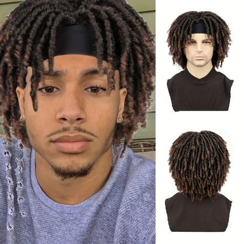 Dreadlocks synthetic wigs hair wigs men's full head wig