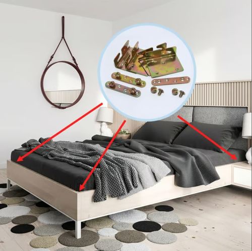 Iron color zinc plated Furniture Connection Hinge