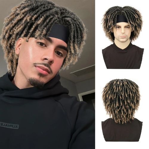 Dreadlocks synthetic wigs hair wigs men's full head wig