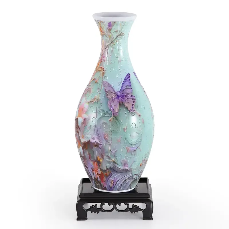 wowsome 3D Puzzle Vase for Adults, Jigsaw Puzzle Vase for Flower, Art Puzzles Gift for Women House Flowers Arrangements and Home Decoration, Mother s Day Gift