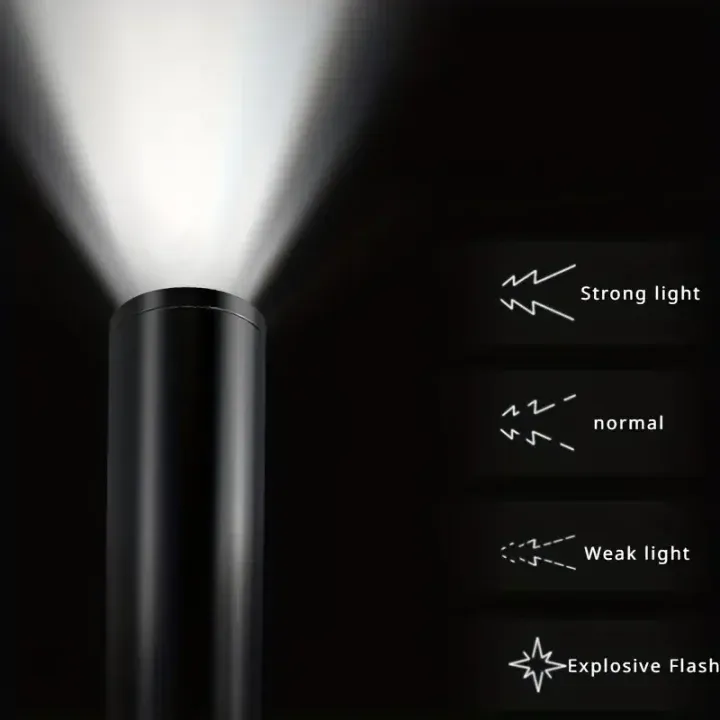 High hardness flashlight, baseball bat light, multi-function flashlight, indoor and outdoor camping, fishing, outdoor sports