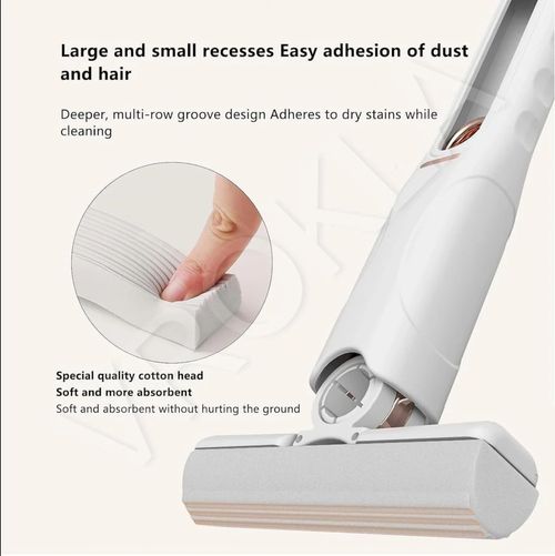 QuickMop™ – 2-in-1 Mop | Self-Squeezing Roller | Lightweight & Space-Saving