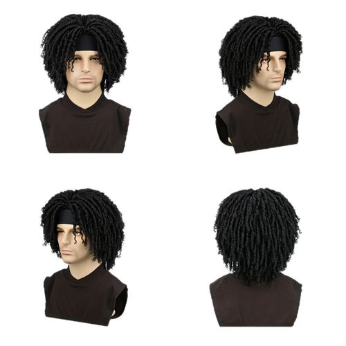 Dreadlocks synthetic wigs hair wigs men's full head wig
