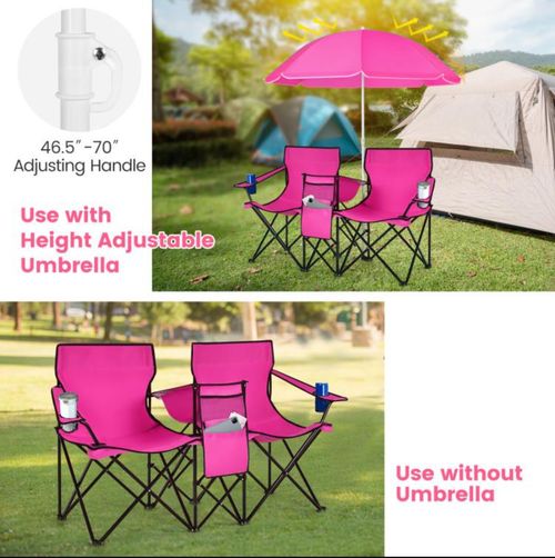 Double Portable Picnic Chairs