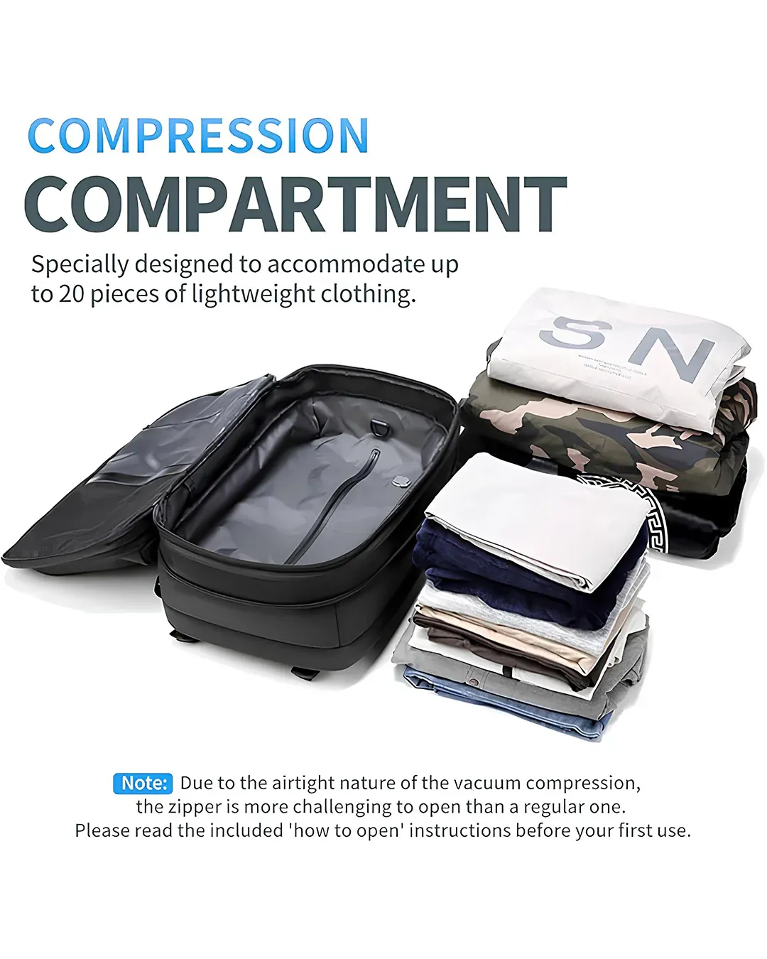 vacuum compression backpack