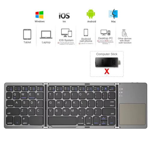 Teclado dobrável