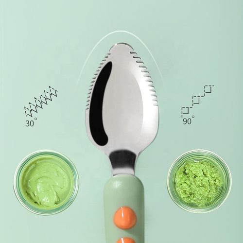 🔥Baby Double Head Scraping Fruit Spoon