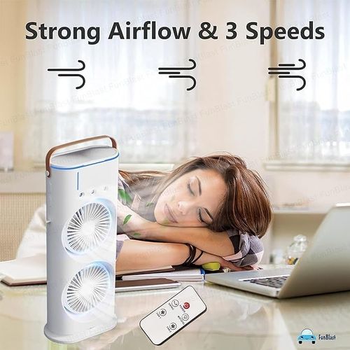 Portable Fan Double Ended Spray Fan Desk Fan with Cooler USB
