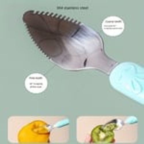 🔥Baby Double Head Scraping Fruit Spoon