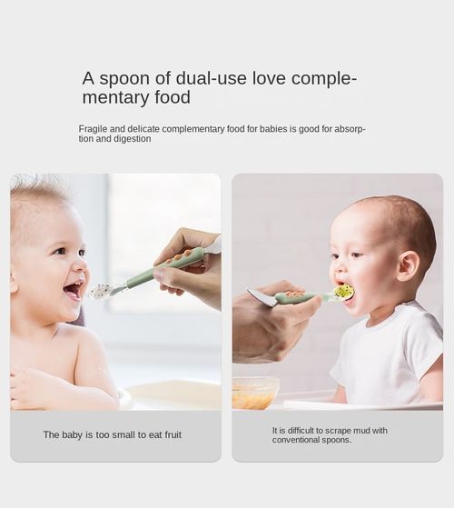 🔥Baby Double Head Scraping Fruit Spoon