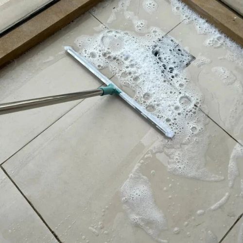 Silicone magic broom for scraping and mopping