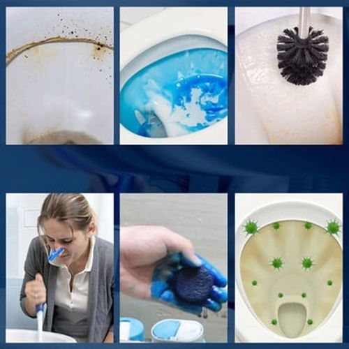 Lemon scent toilet cleaning tablets