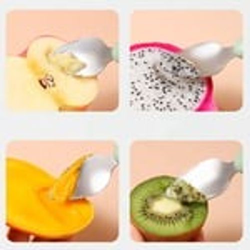 🔥Baby Double Head Scraping Fruit Spoon
