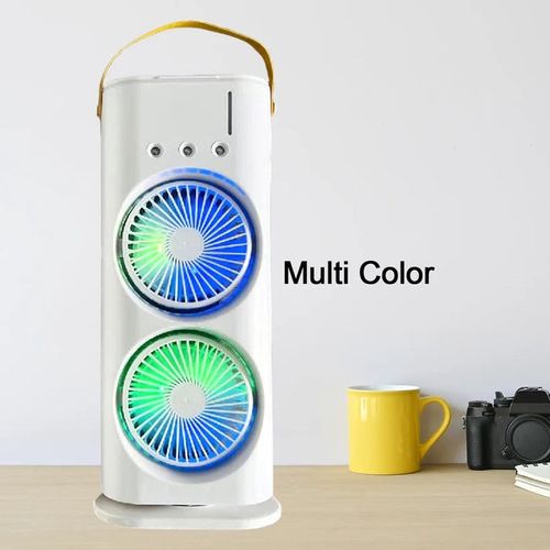 Portable Fan Double Ended Spray Fan Desk Fan with Cooler USB